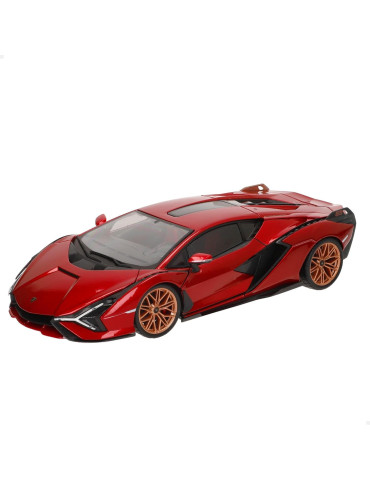 Burago 11046RD. Coche Lamborghini Sian FKP 37 Rojo. Escala 1/18