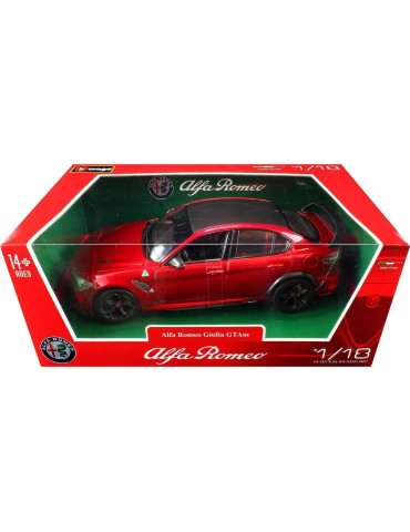 Burago 11049. Coche Alfa Romeo Giulia GTAm Rojo. Escala 1/18 2