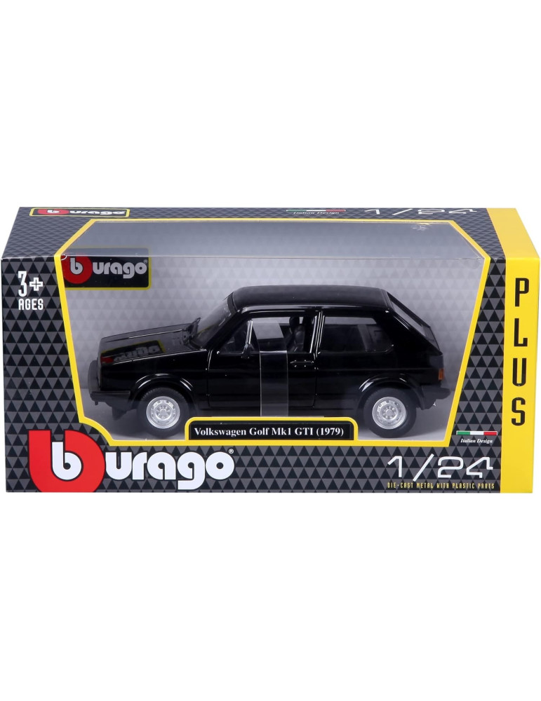 Burago 21089BK. Coche Volkswagen Golf Mk1 GTI Negro. Escala 1/24