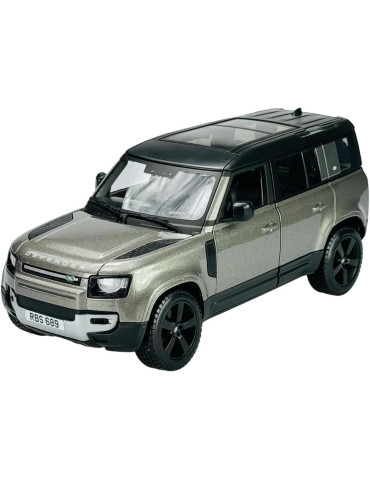 Burago 21101. Coche Land Rover Defender Gris. Escala 1/24
