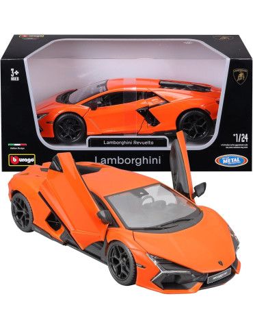 Burago 21106. Coche Lamborghini Revuelto Naranja. Escala 1/24