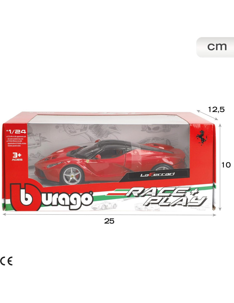 Burago 26001. Coche Ferrari LaFerrari Rojo. Escala 1/24