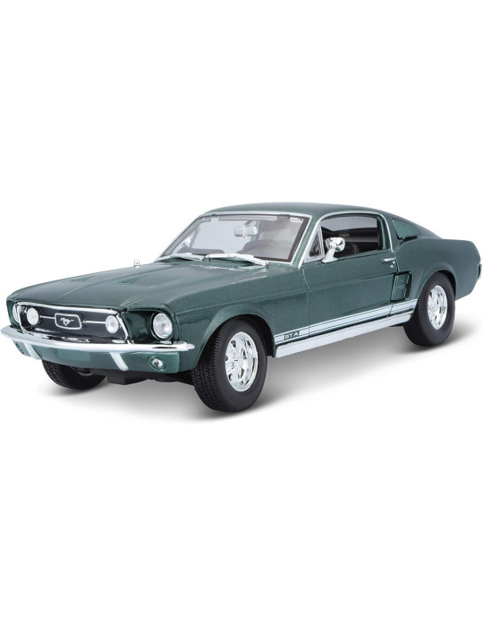 Maisto 31166. Coche Ford Mustang GTA Fastback 1967 Verde. Escala 1/18