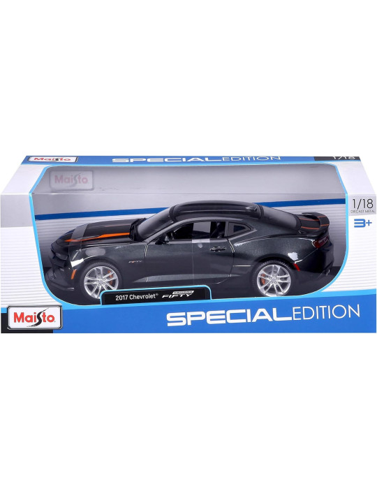 Maisto 31385. Coche Chevrolet Camaro 50 Aniv. Negro. Escala 1/18