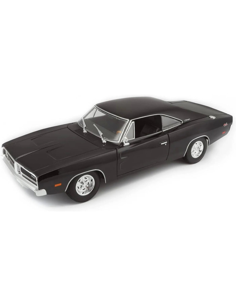 Maisto 31387. Coche Dodge Charger R/T 1969 Negro. Escala 1/18