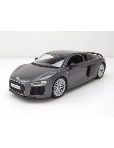 Maisto 31513. Coche Audi R8 V10 Plus 2015 gris. Escala 1/24