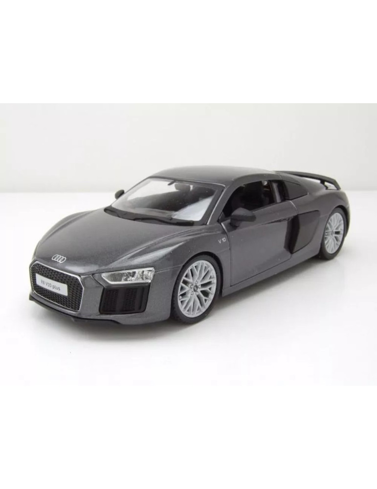 Maisto 31513. Coche Audi R8 V10 Plus 2015 gris. Escala 1/24