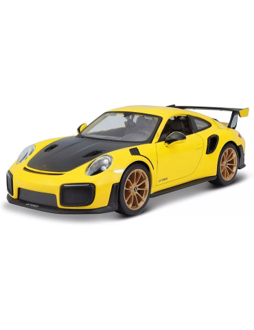 Maisto 31523. Coche Porsche 911 GT2 RS Amarillo. Escala 1/24