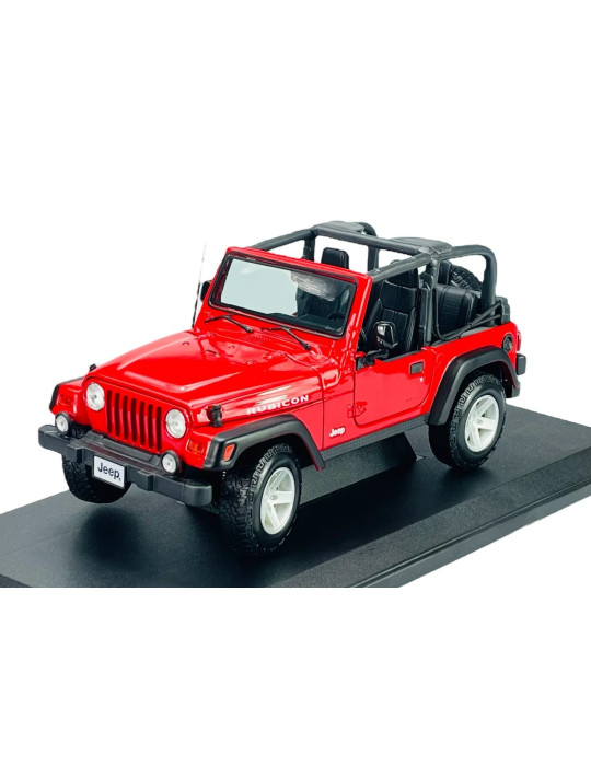 Maisto 31663. Coche Jeep Wrangler Rubicon Rojo. Escala 1/18