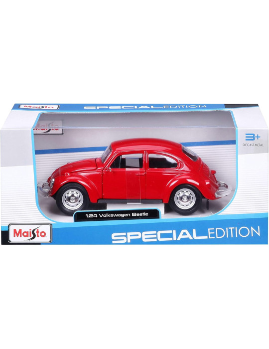 Maisto 31926. Coche Volkswagen Beetle Rojo. Escala 1/24