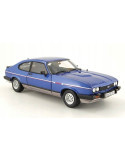 Norev 182764. Coche Ford Capri Mk.III 2.8 Injection RHD 1984 Azul. Escala 1/18