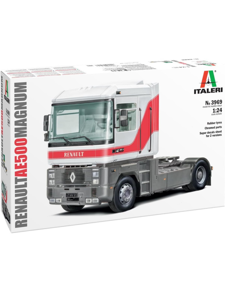 Italeri 3969. Kit de maqueta de plástico Camión Renault AE500 Magnum. Escala 1/24