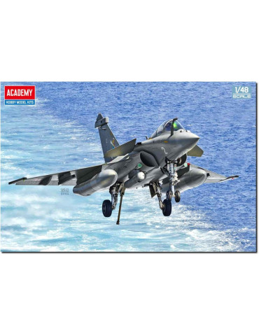 Academy 12368. Kit de maqueta de plástico Avión Rafale Marine Nationale. Escala 1/48