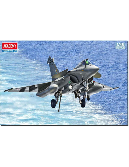 Academy 12368. Kit de maqueta de plástico Avión Rafale Marine Nationale. Escala 1/48