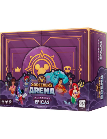 Asmodee USADSA01ES Juego de mesa Disney Sorcere´s Arena Alianzas. 2-4jug. +13 años