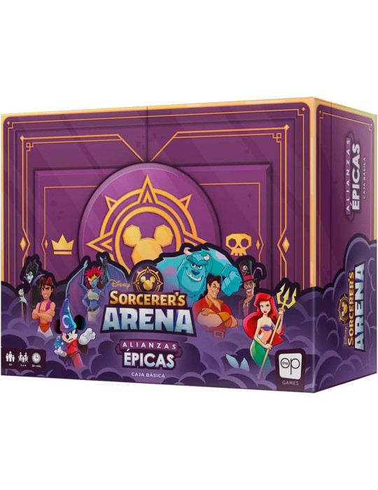 Asmodee USADSA01ES Juego de mesa Disney Sorcere´s Arena Alianzas. 2-4jug. +13 años