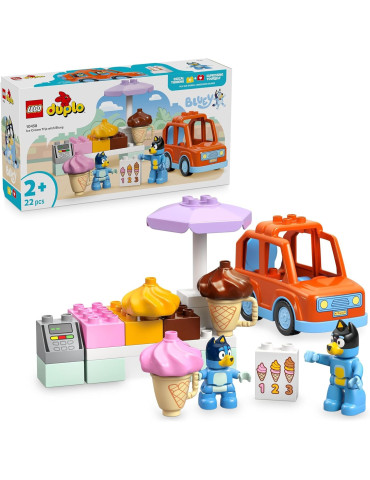 Lego Duplo 10458. Excursión a la Heladería con Bluey. Más de 2 años. 22 piezas