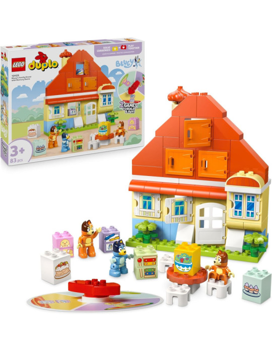 Lego Duplo 10459. Casa Familiar de Bluey con Juego de Memoria. Más de 3 años. 83 piezas