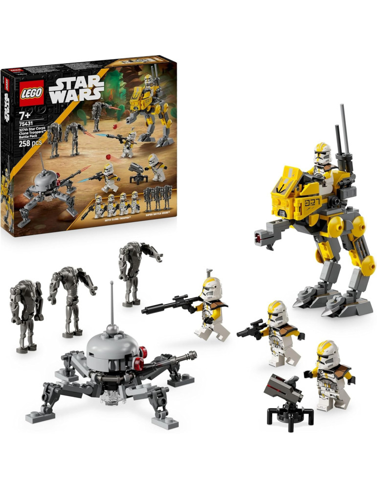 Lego Star Wars 75431. Pack de Combate: Soldados Clon del 327 Cuerpo Estelar. Más de 7 años. 258 piezas