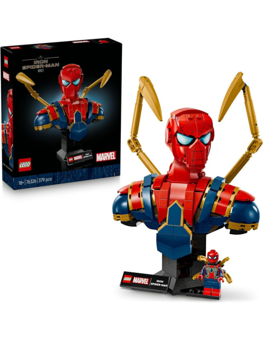 Lego Marvel 76326. Busto de Iron Spider-Man. Más de 18 años. 379 piezas