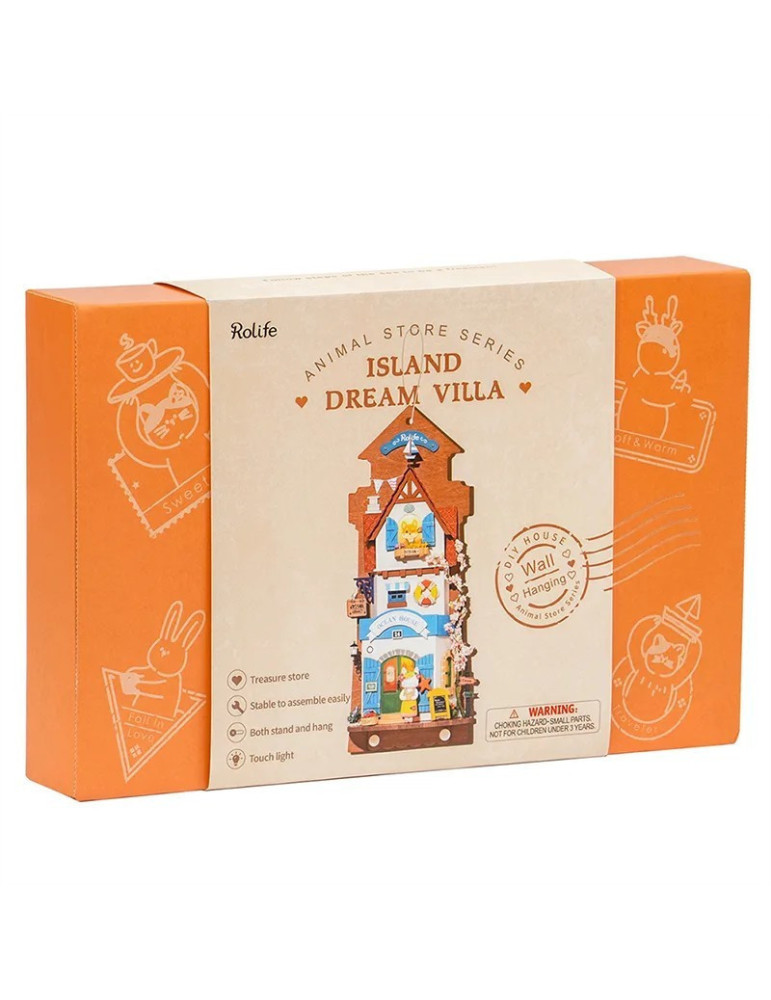 Robotime DS022. Island Dream Villa. Kit de construcción