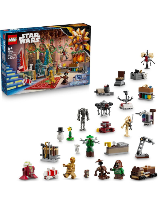 Lego Star Wars 75418. Calendario de Adviento 2025. Más de 6 años. 213 piezas