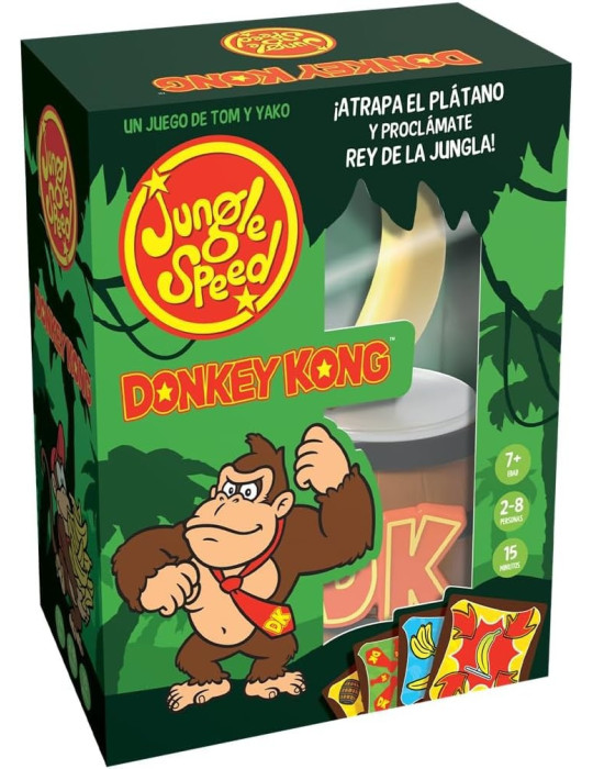 Zygomatic JSECODK01ES. Juego de cartas Jungle Speed Donkey Kong. 2-8jug. +7 años