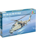 Italeri 1432. Kit de maqueta de plástico Helicóptero Mil Mi-24P. Escala 1/72