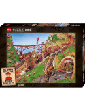 Heye 30052. Puzzle de 1000 Piezas Getaway Car Fred, Wanted!. 70x50cm