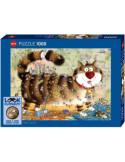 Heye 30067. Puzzle de 1000 Piezas En el gato. 70x50cm