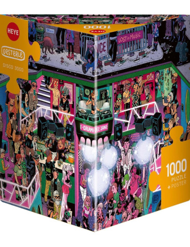 Heye 30085. Puzzle triangular de 1000 Piezas Disco 3000, Oesterle. 70x50cm
