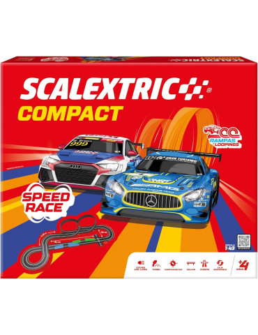 Circuito Scalextric Compact C10584. Speed Race. Escala 1/43