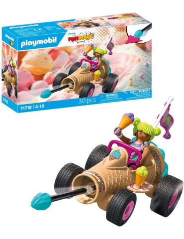 Playmobil Fun Stars 71718. Cono de Helado Veloz. A partir de 4 años