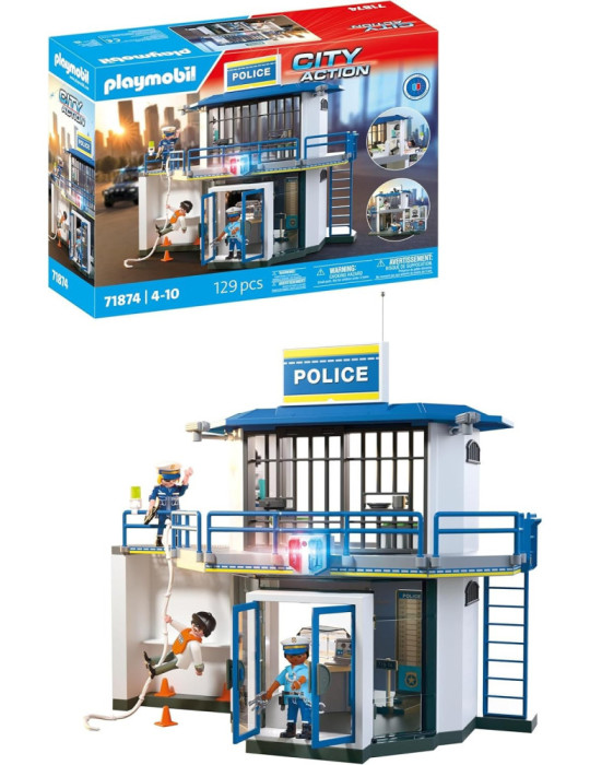 Playmobil City Action 71874. Comisaría con sala de investigación. A partir de 4 años