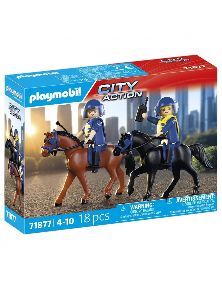 Playmobil City Action 71877. Escuadrón policial a caballo. A partir de 4 años