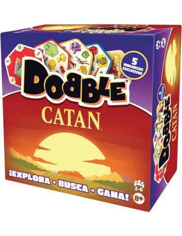 Zygomatic DOBCAT08ES. Juego de cartas Dobble Catan. 2-6jug. +8 años