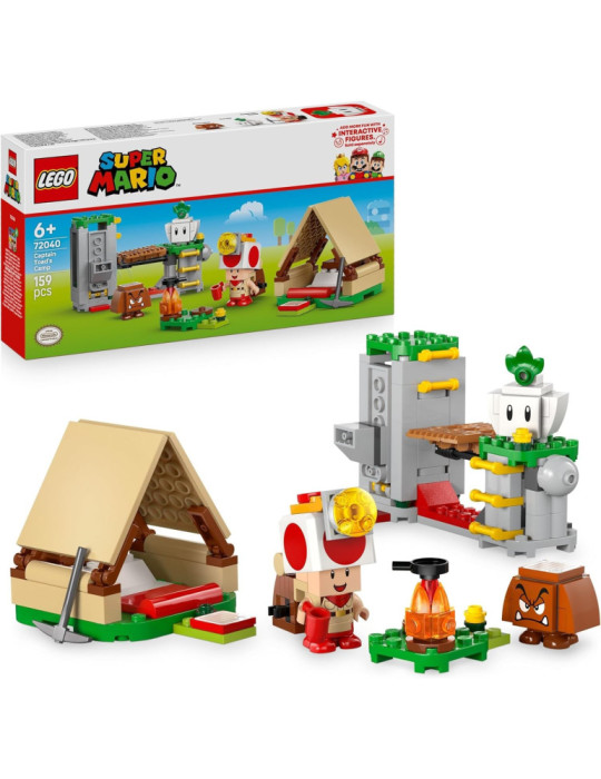 Lego Super Mario 72040. De acampada con el Capitán Toad. Más de 6 años.159 piezas
