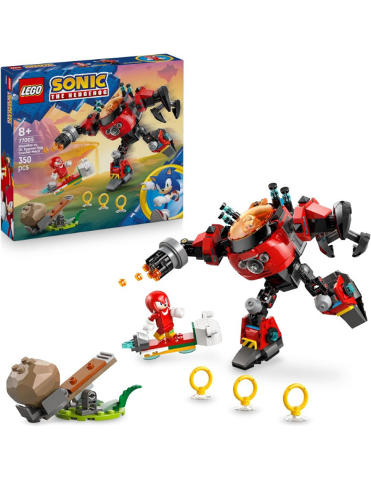Lego Sonic 77005. Knuckles vs. Meca Egg Crusher del Dr. Eggman. Más de 8 años. 350 piezas