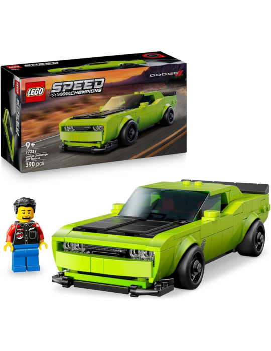 Lego Speed Champions 77237. Deportivo Dodge Challenger SRT Hellcat. Más de 9 años. 390 piezas