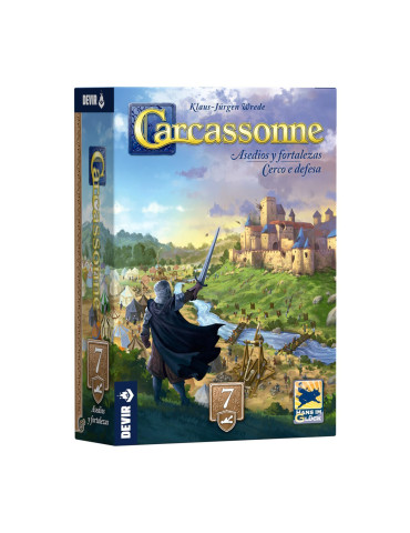 Devir BGCARAFPS. Expansión 7 de Carcassone "Asedios y Fortalezas". 2-5 jug +7 años