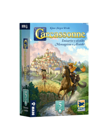 Devir BGCAREAPS. Expansión 5 de Carcassone "Emisarios y Alcaldes". 2-5 jug +7 años
