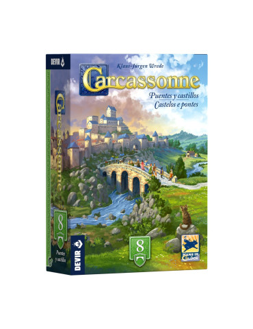 Devir BGCARPCSPS. Expansión 8 de Carcassone "Puentes y Castillos ". 2-5 jug +7 años