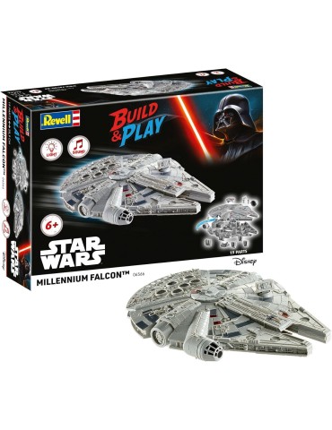 Revell 06566. Kit de maqueta Build and play Star Wars de plástico Halcon Milenario. Escala 1/164