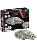 Revell 06566. Kit de maqueta Build and play Star Wars de plástico Halcon Milenario. Escala 1/164