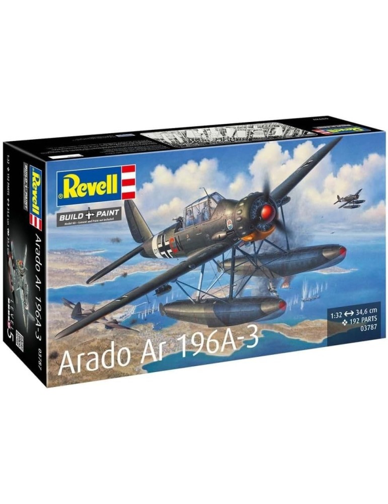 Revell 03787. Kit de maqueta de plástico Arado Ar196A-3. Escala 1/32