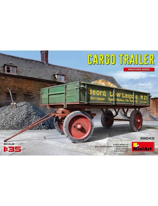 MiniArt 38043. Kit de maqueta de Remolque Cargo Trailer. Escala 1/35