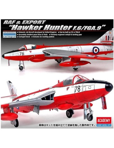 Academy 12312. Kit de maqueta de Avión RAF & Exp. Ver. Hawker Hunter. Escala 1/48