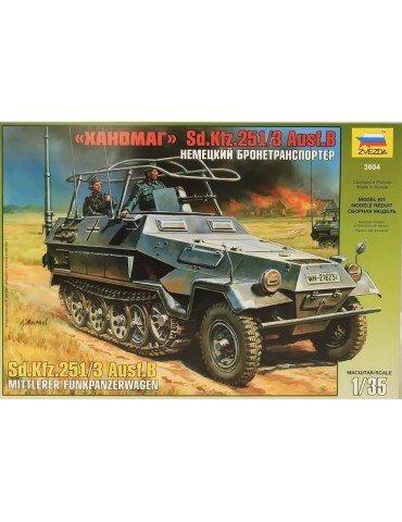 Zvezda 3604. Kit de maqueta de Vehículo Sd.Kfz.251/3Asuf.B C. Escala 1/35