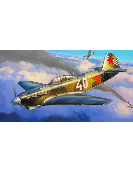 Zvezda 4837. Kit de maqueta de plástico de Soviet Fighter Yak-7B (Late). Escala 1/48