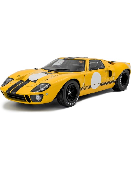 Solido 1803011. Coche Ford GT40 MK.1 Amarillo 1968. Escala 1/18
